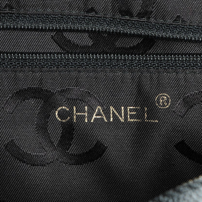 Chanel Caviar Chevron Quilted Camera Case Black 6 of 8