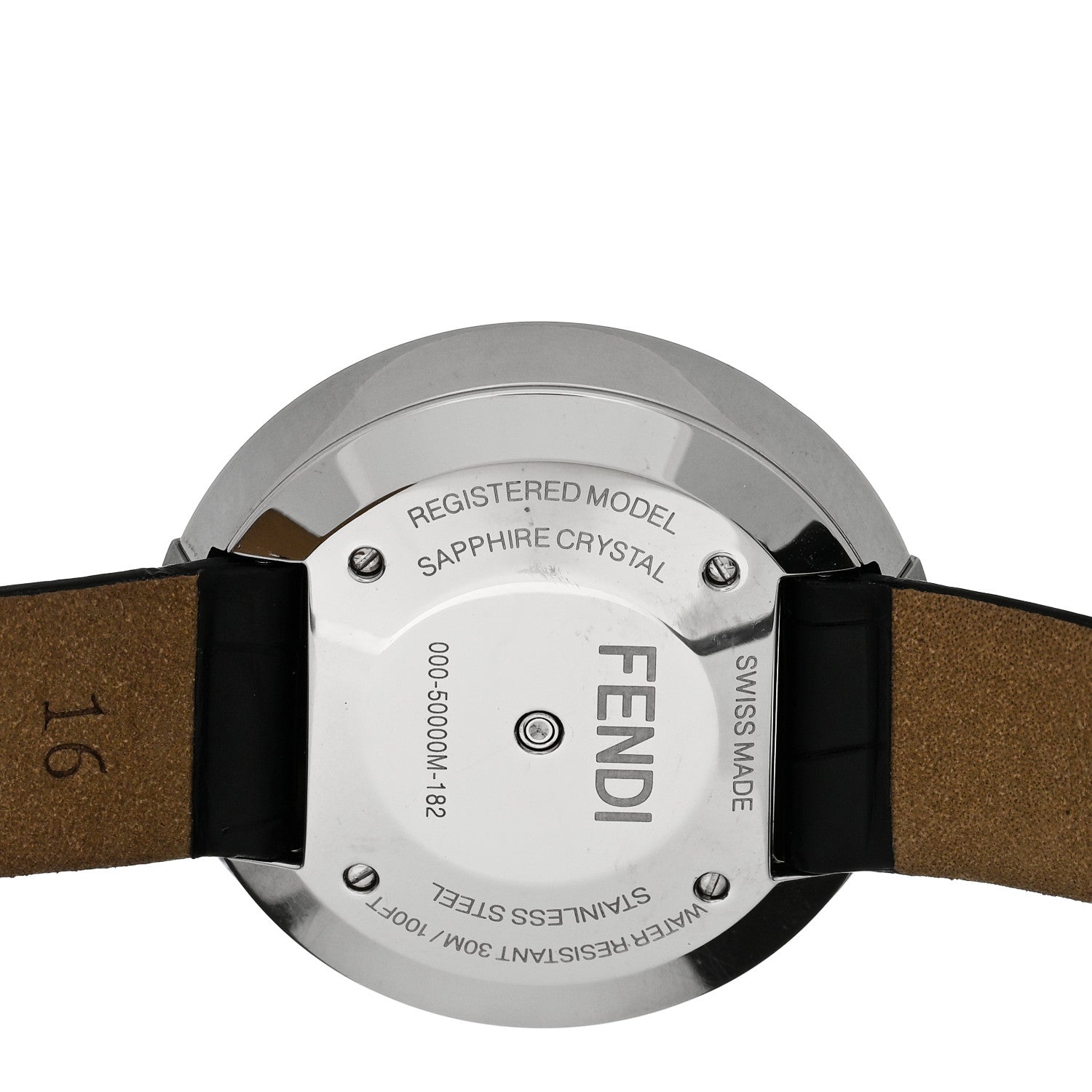 Fendi Stainless Steel Alligator Diamond 38mm Policromia Quartz Watch 4 of 5