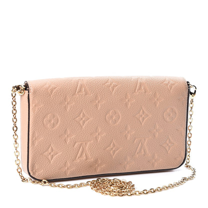 Louis Vuitton Empreinte Pochette Felicie Chain Wallet Papyrus 2 of 11
