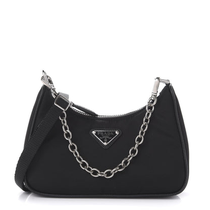 Prada Tessuto Nylon Mini Re-Edition 2000 Shoulder Bag Black 1 of 10