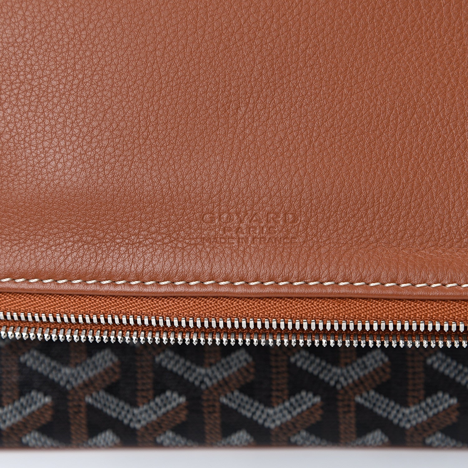 Goyard Goyardine Sainte Marie Soft Clutch Black Gold 6 of 10