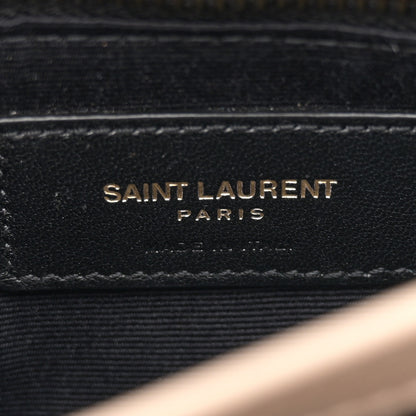 Saint Laurent Calfskin Y Quilted Monogram Toy Loulou Crossbody Bag Dark Beige 6 of 11