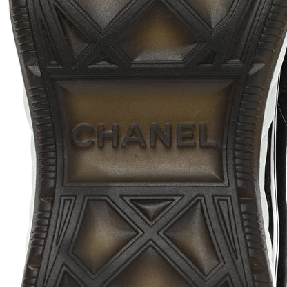 Chanel Fabric Suede CC Sneakers 39 Black Dark Grey 7 of 10