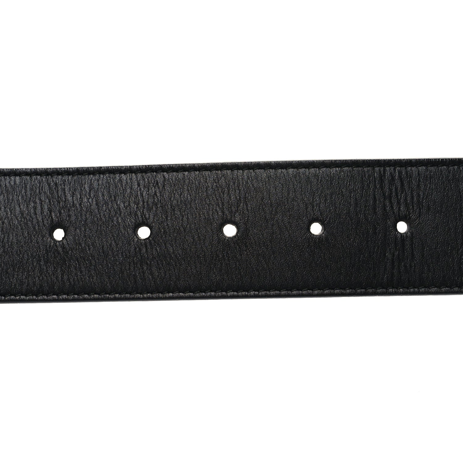 Gucci Moon Calfskin Pearl Double G 40mm Belt 85 34 Black Cream 3 of 5