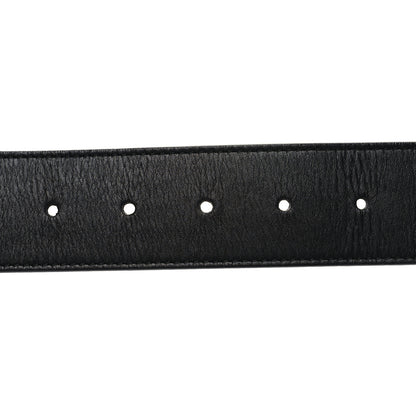 Gucci Moon Calfskin Pearl Double G 40mm Belt 85 34 Black Cream 3 of 5