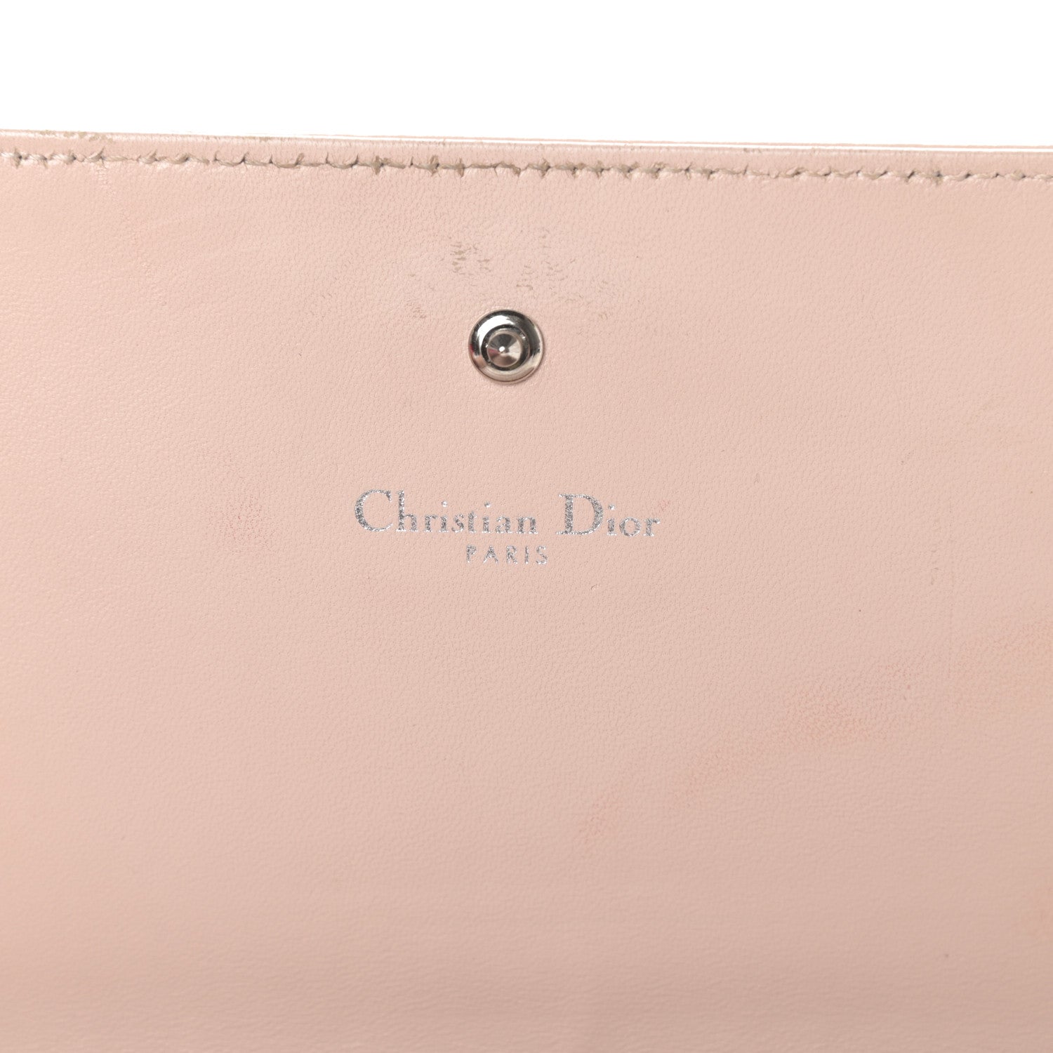 Christian Dior Grained Calfskin Diorama Croisiere Chain Wallet Rose Poudre 6 of 22