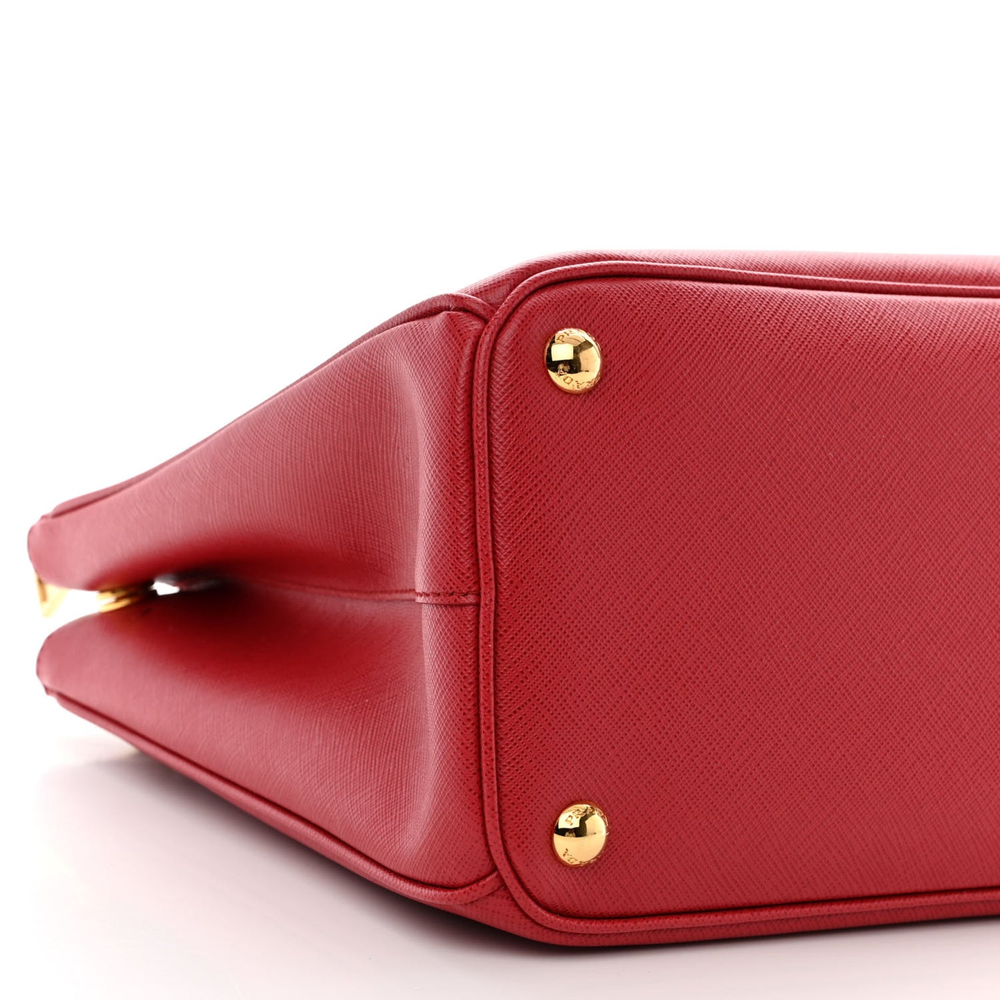 Saffiano Medium Galleria Double Zip Tote Fuoco