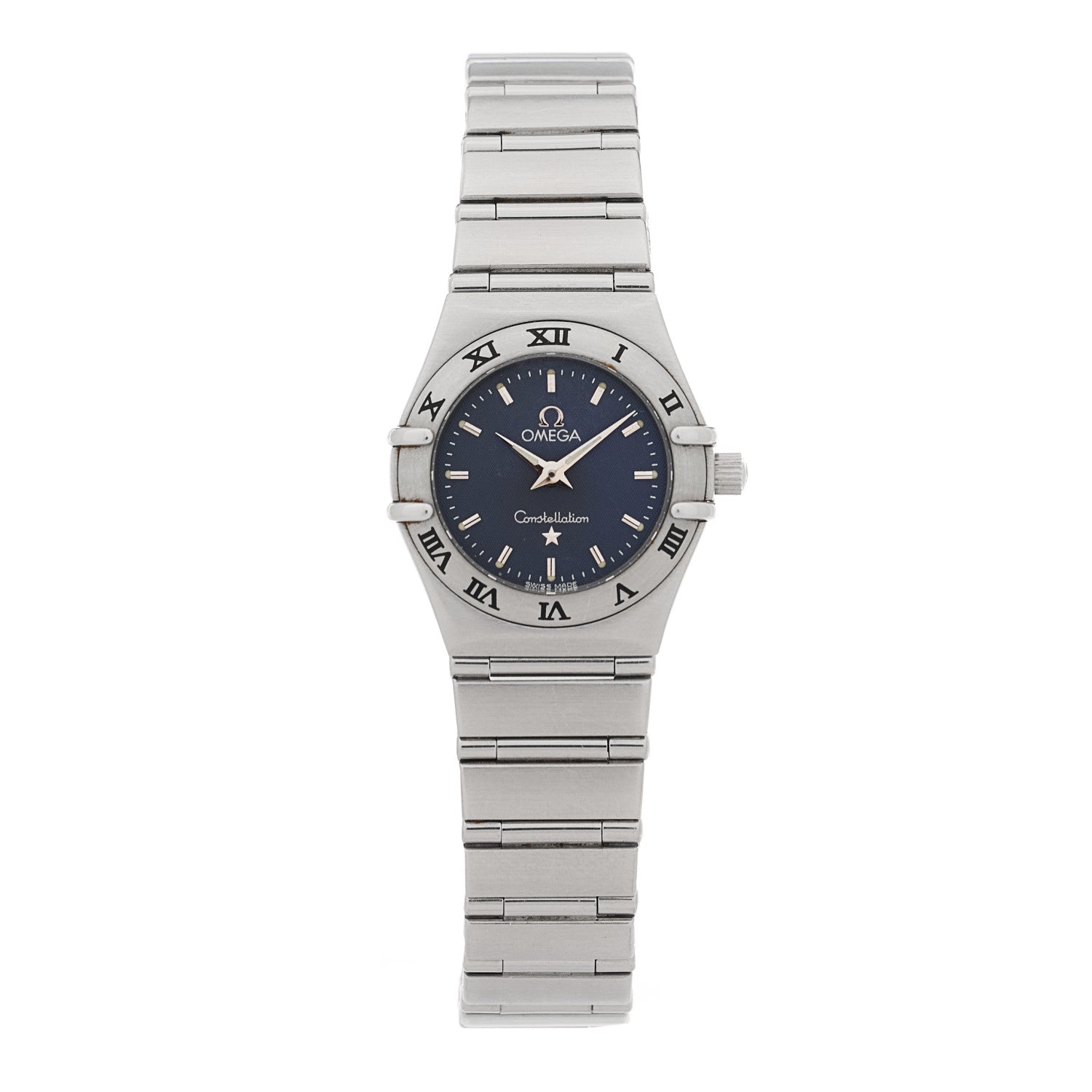 Omega Stainless Steel 22mm Constellation Quartz Watch Blue 1562.40 1 of 4