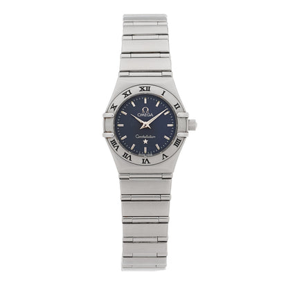 Omega Stainless Steel 22mm Constellation Quartz Watch Blue 1562.40 1 of 4