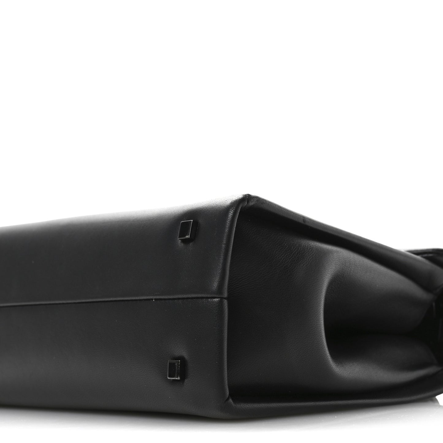 Nappa Small One Stud Top Handle Bag Black