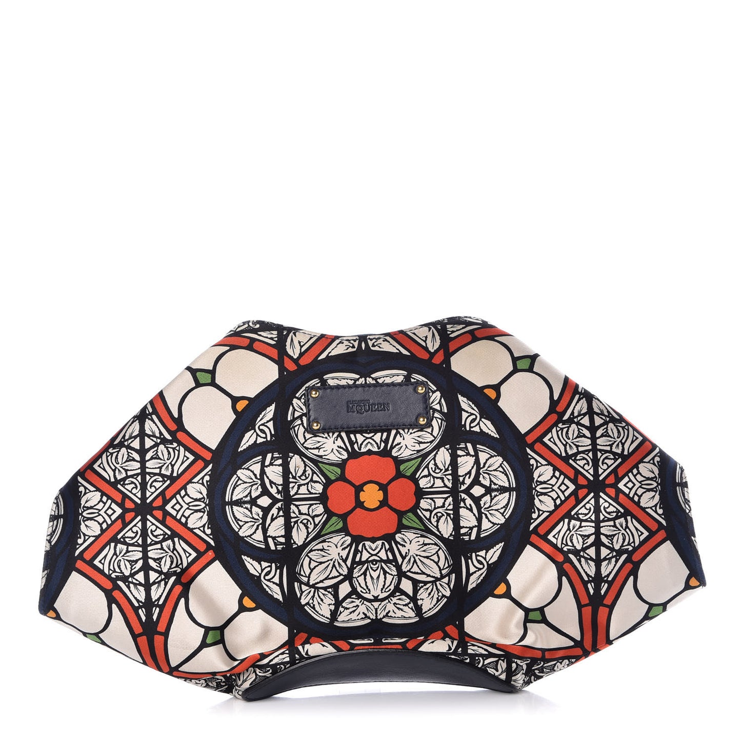 Silk Stained Glass De Manta Clutch White