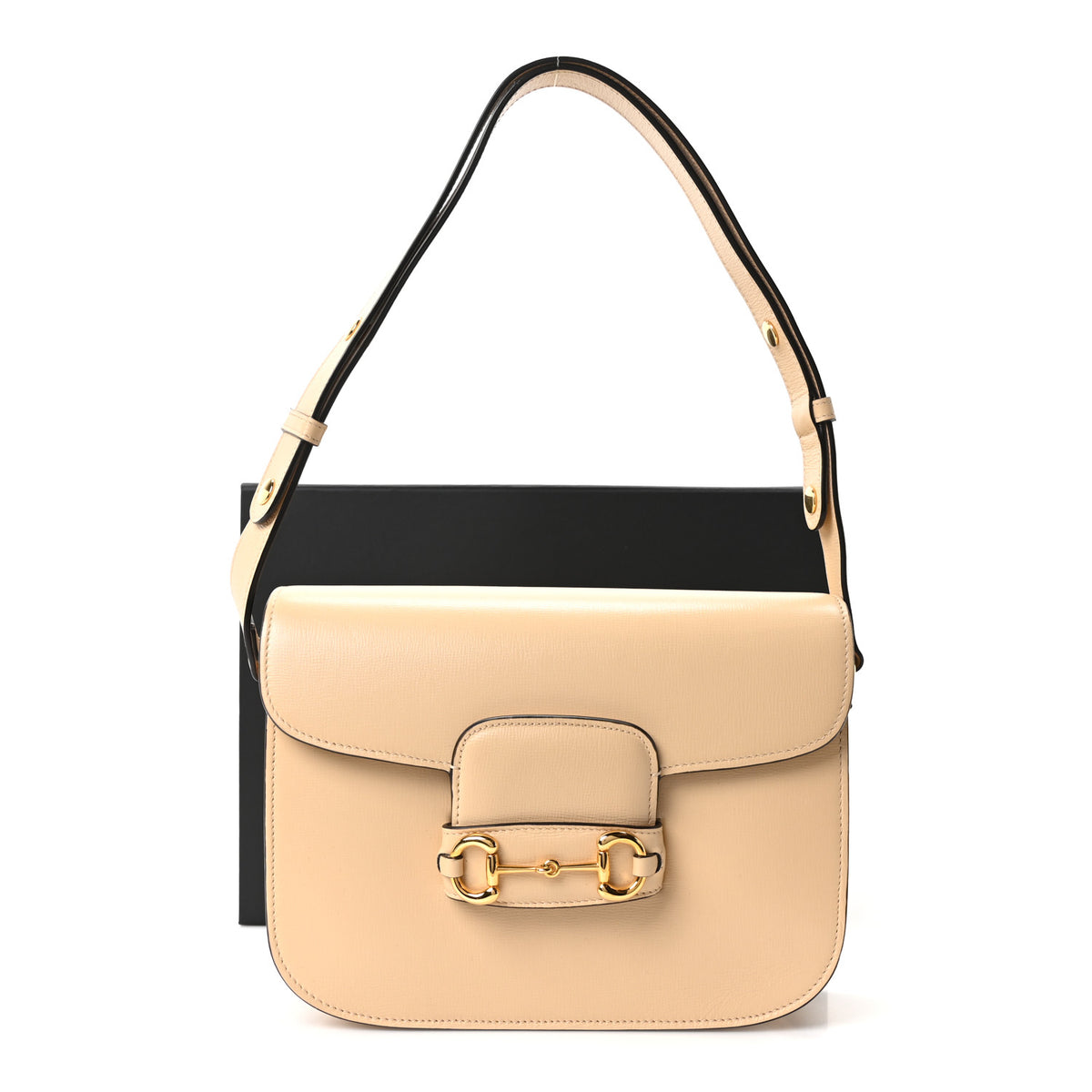 Gucci Azalea Calfskin Horsebit 1955 Shoulder Bag Bubble Tea 11 of 11