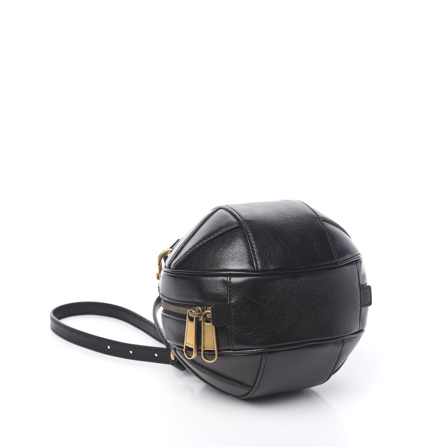 Gucci Piuma Lux Energy Mini Tifosa Basketball Shaped Shoulder Bag Black 3 of 9