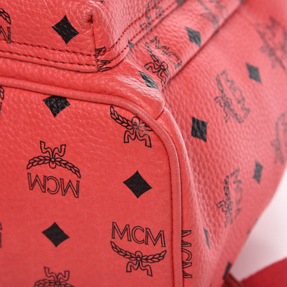 MCM Visetos Studded Small Stark Backpack Corail 13 of 15