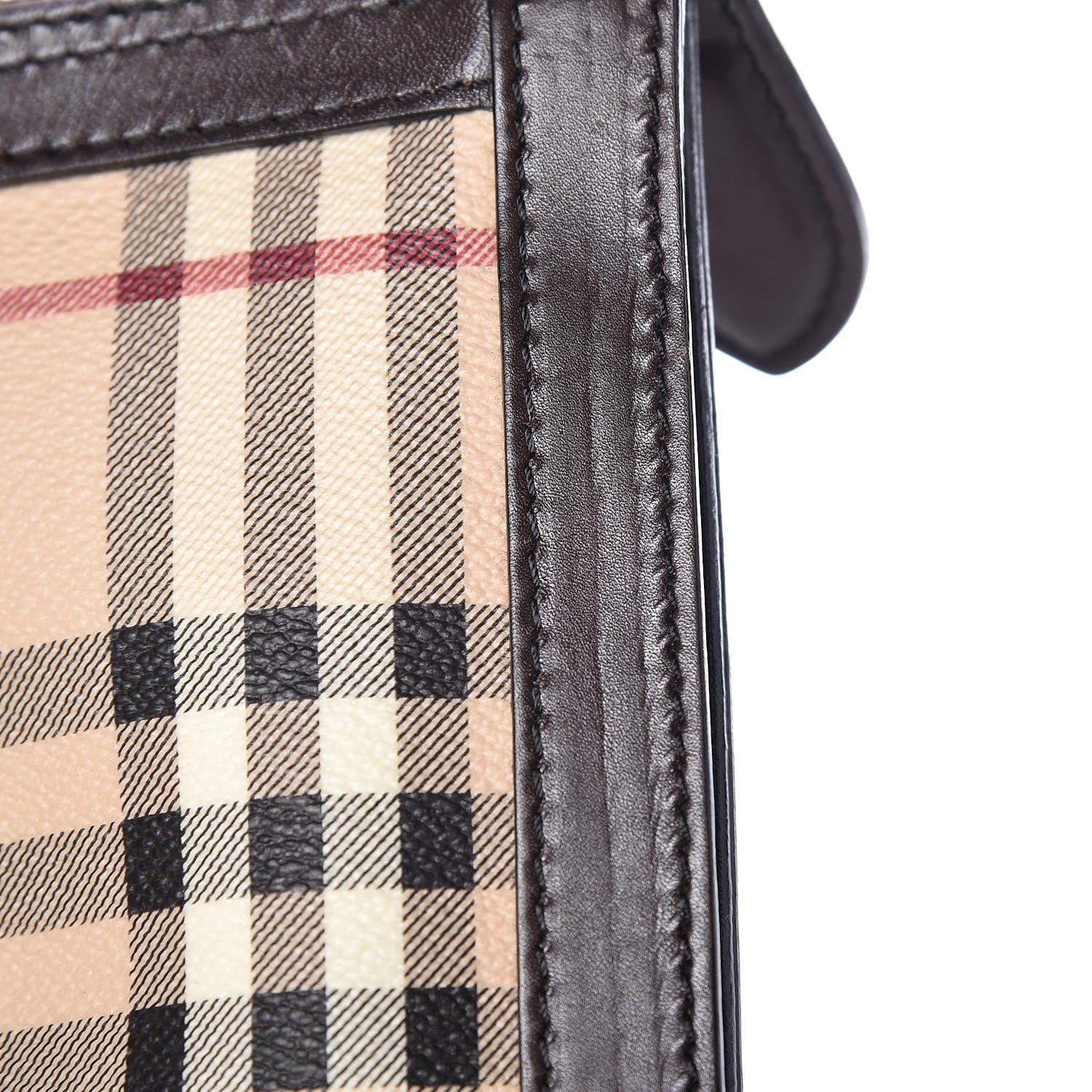 Burberry Haymarket Check Portfolio Case Chocolate 9 of 11