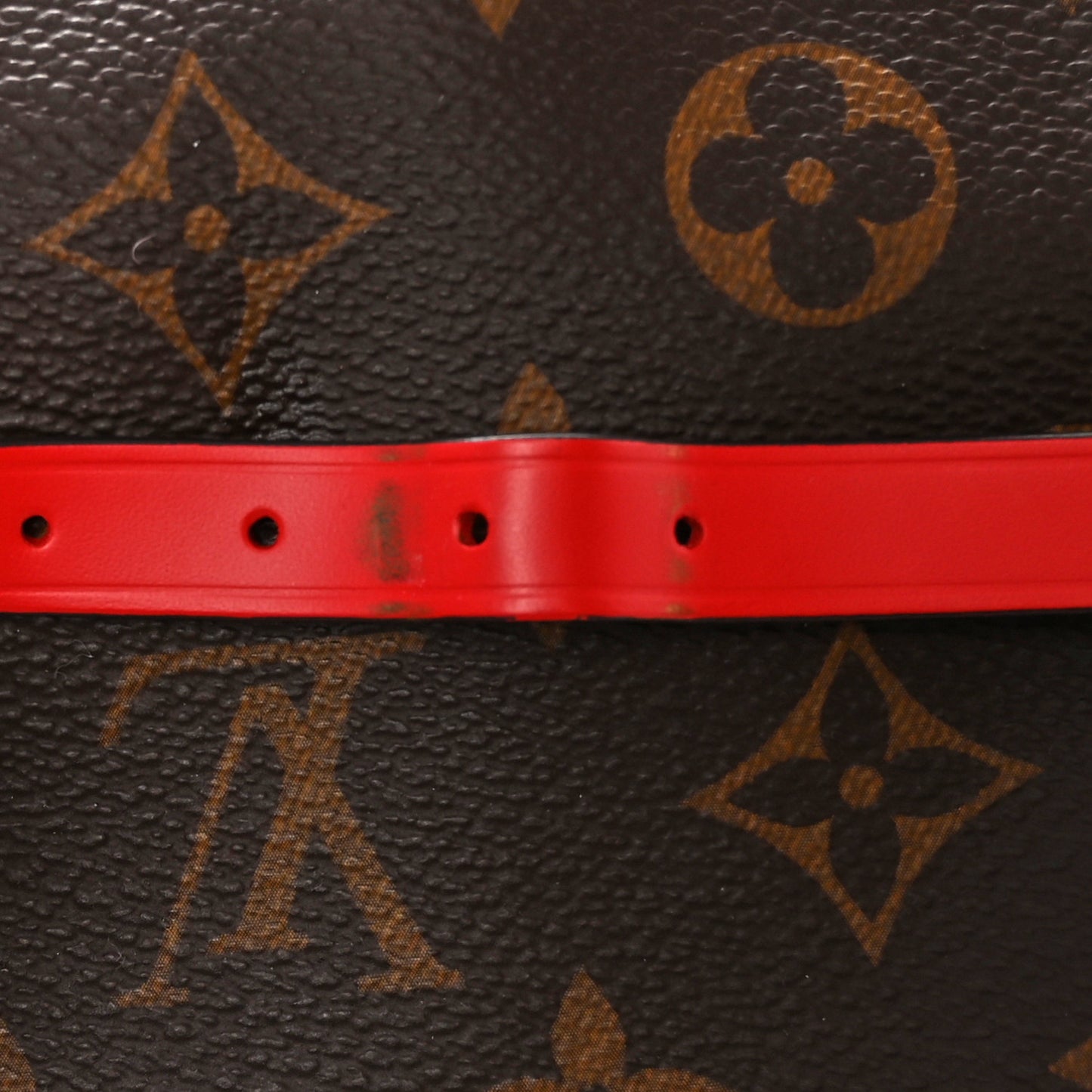 Calfskin Monogram Keepall Bandouliere 50 Coquelicot