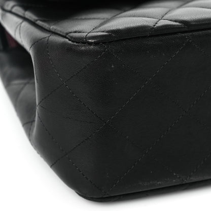 Chanel Lambskin Quilted Jumbo Double Flap Black 8 of 10