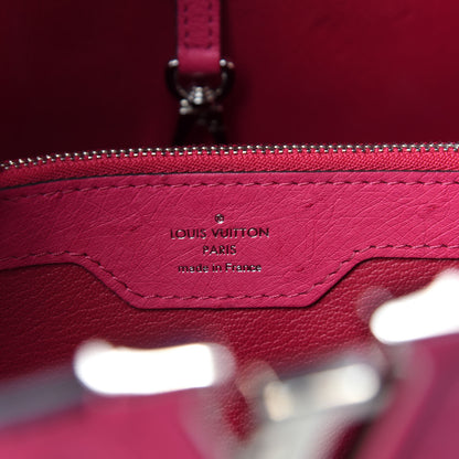 Louis Vuitton Ostrich Capucines MM Currant 9 of 11