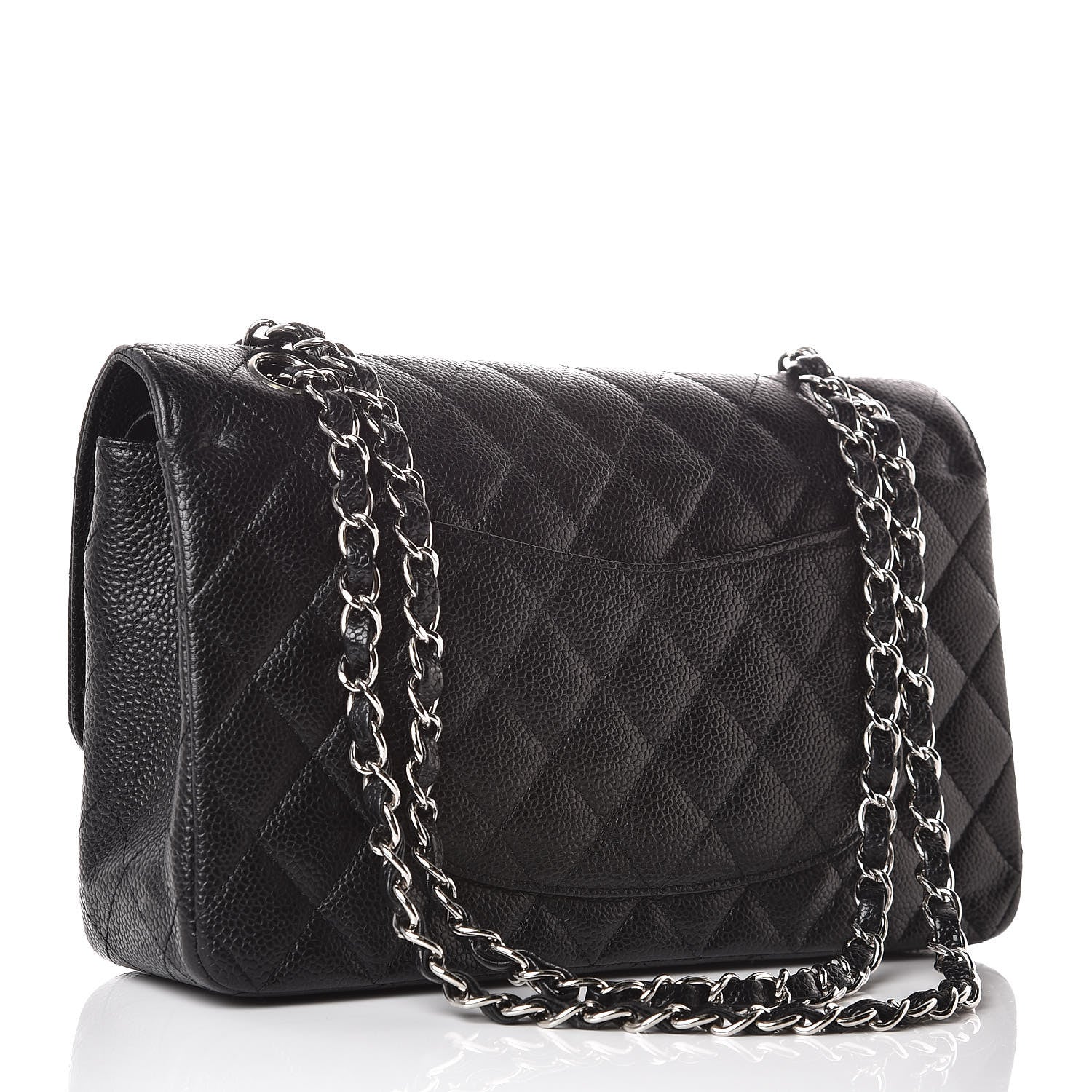 Chanel Caviar Quilted Medium Double Flap Black 3 of 11