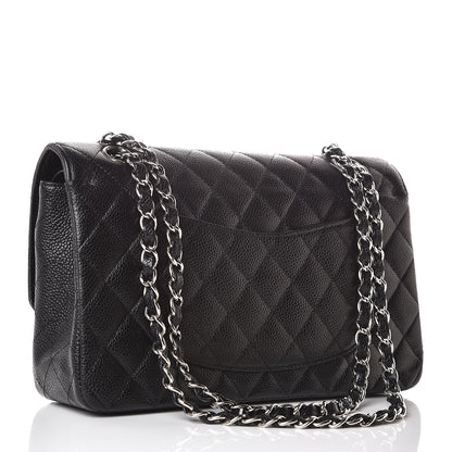 Chanel Caviar Quilted Medium Double Flap Black 3 of 11
