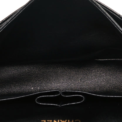 Chanel Patent Quilted Medium Double Flap So Black 5 of 13
