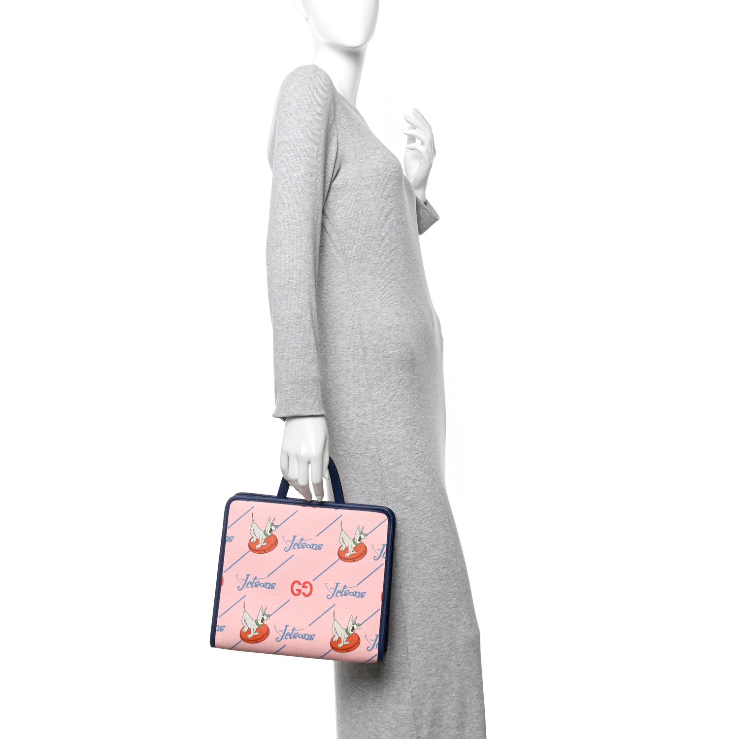 Gucci Coated Canvas Interlocking G The Jetsons Childrens Tote Pink