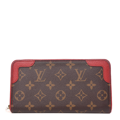Louis Vuitton Monogram Retiro Zippy Wallet Cherry 1 of 7