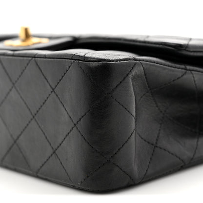 Chanel Lambskin Quilted Medium Double Flap Black 10 of 13