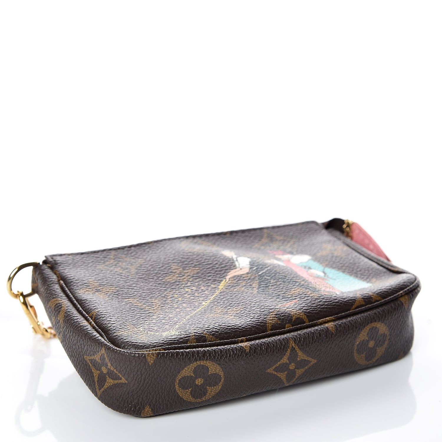 Louis Vuitton Monogram Illustre Mini Pochette Accessories Rose 3 of 9