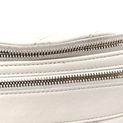 Chanel Aged Calfskin Quilted Waist Belt Bag White 12 of 15