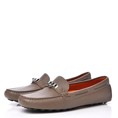 Hermes Epsom Womens Irving Loafer 38 Etoupe 3 of 12