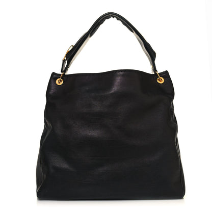 Tom Ford Calfskin Zipper Strap Hobo Black 1 of 16