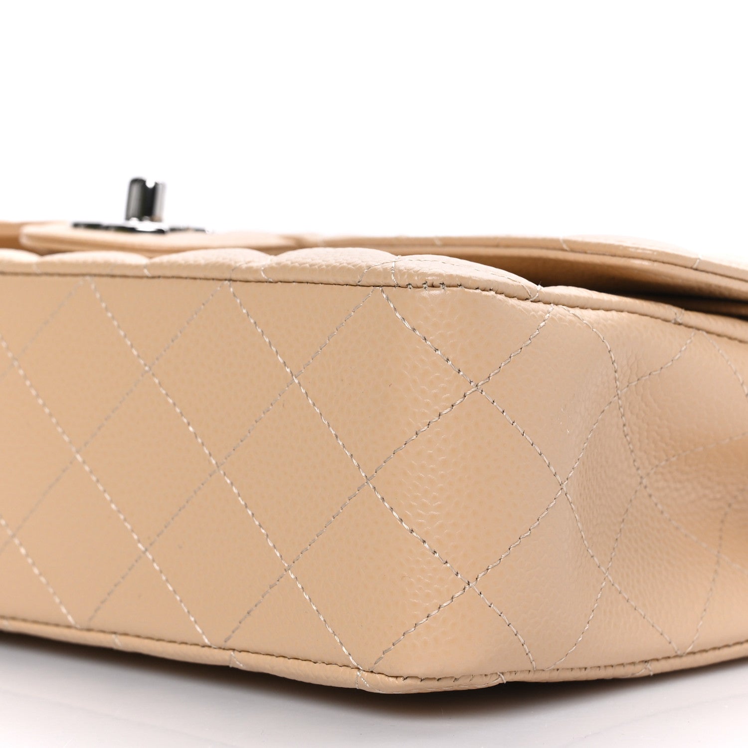 Chanel Caviar Quilted Medium Double Flap Beige 9 of 9