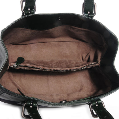 Bottega Veneta Iridescent Leather Shoulder Bag Green 5 of 8