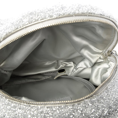 Chanel Lurex Knit Mini Pluto Glitter Backpack Grey 4 of 8