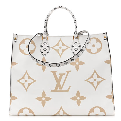 Louis Vuitton Monogram Giant Onthego GM Kaki Beige 1 of 10