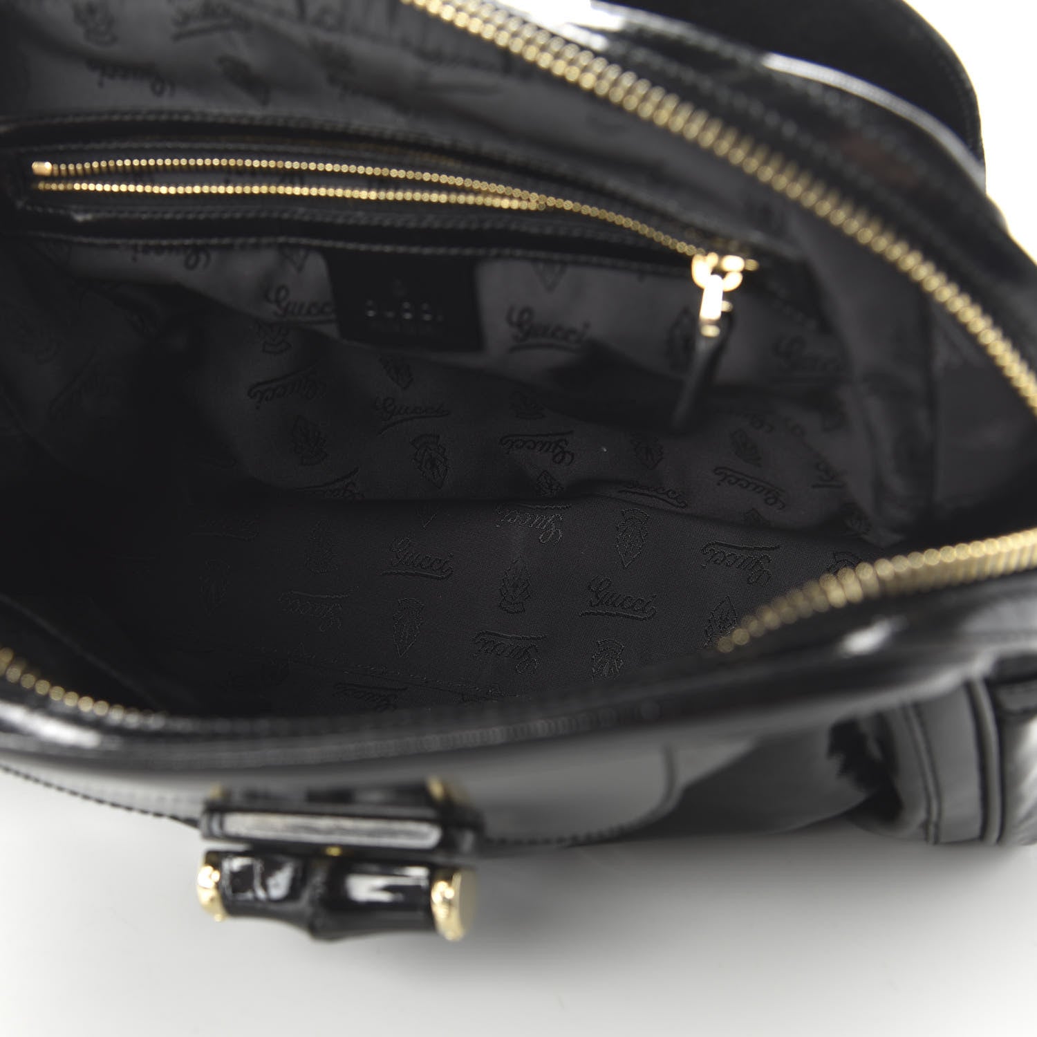 Gucci Dialux Pop Bamboo Top Handle Tote Black 6 of 11
