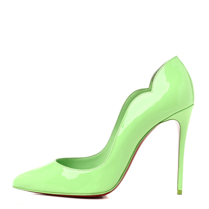 Christian Louboutin Patent Hot Chick 100 Pumps 38 Tropique 1 of 8