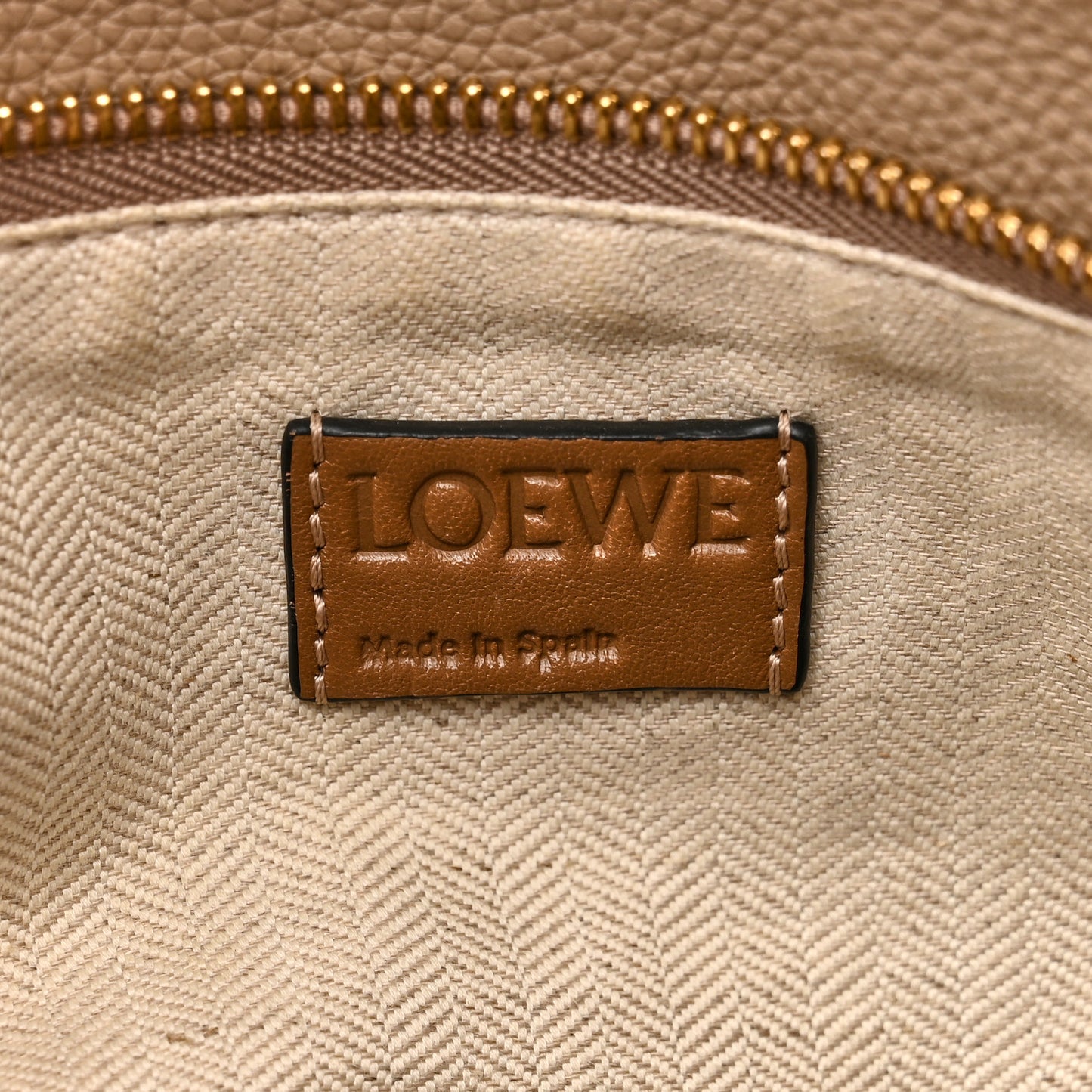 Calfskin Medium Puzzle Bag Sand Mink