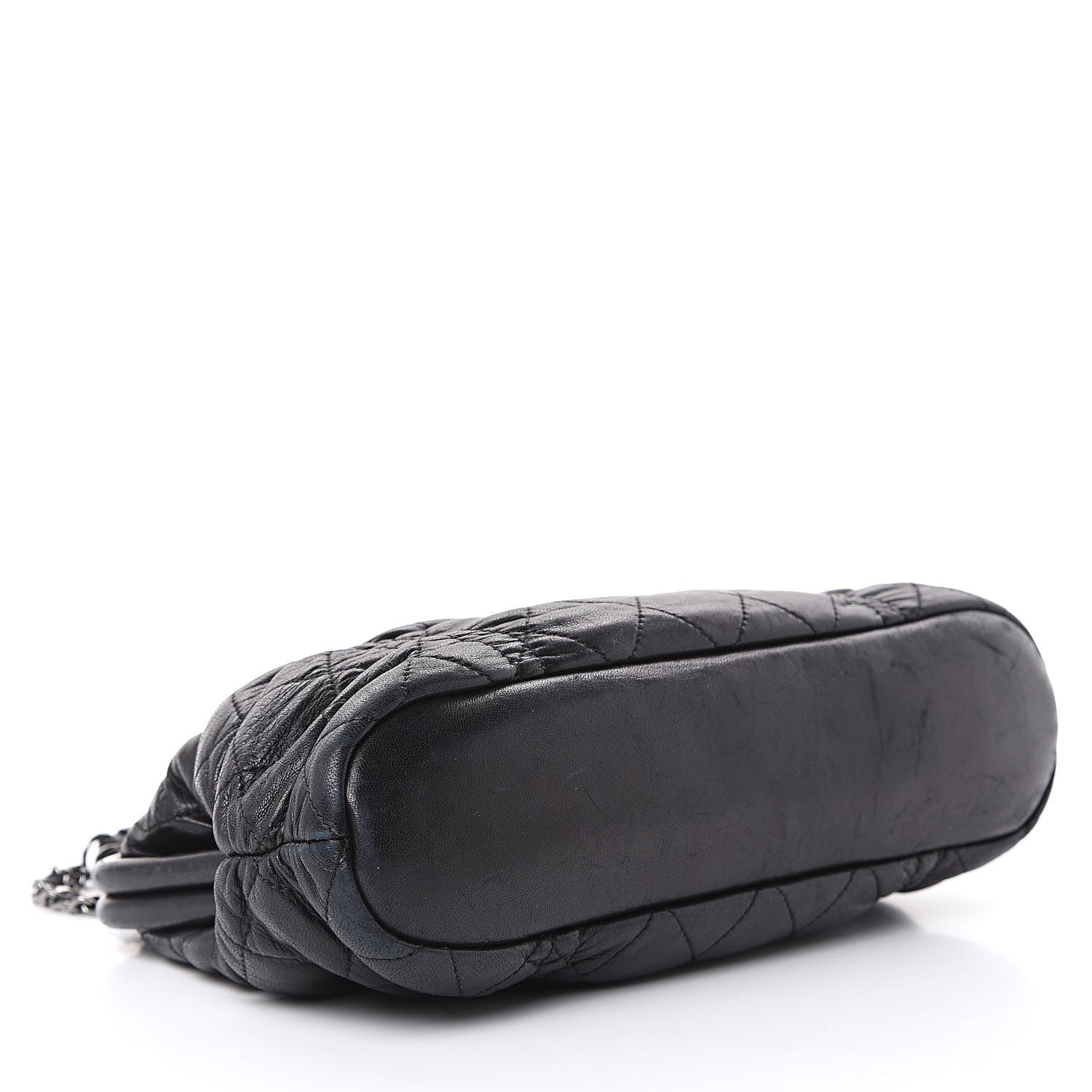 Chanel Lambskin Quilted Sharpei Frame Tote Black 4 of 19