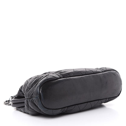Chanel Lambskin Quilted Sharpei Frame Tote Black 4 of 19