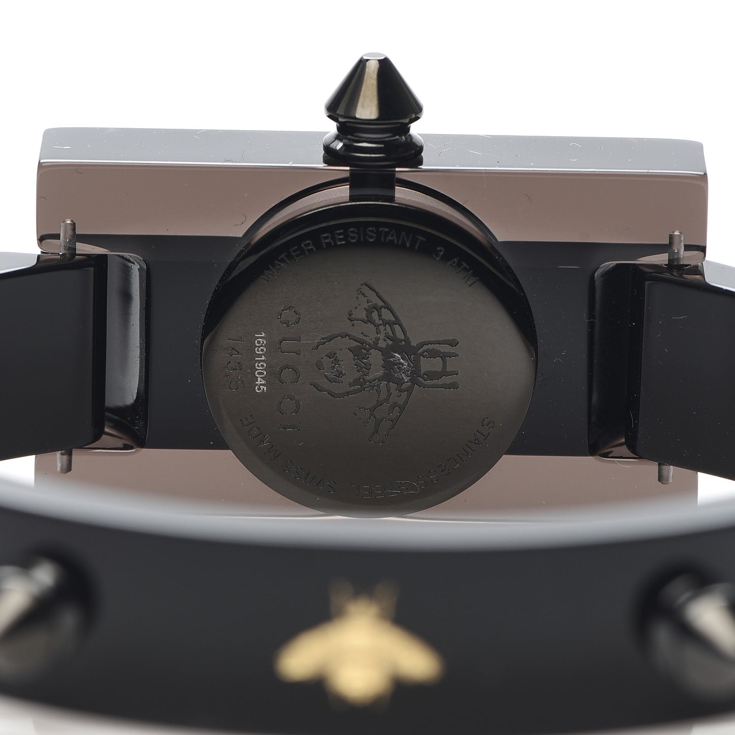 Stainless Steel Plexiglass 24mm Vintage Web Quartz Watch Black