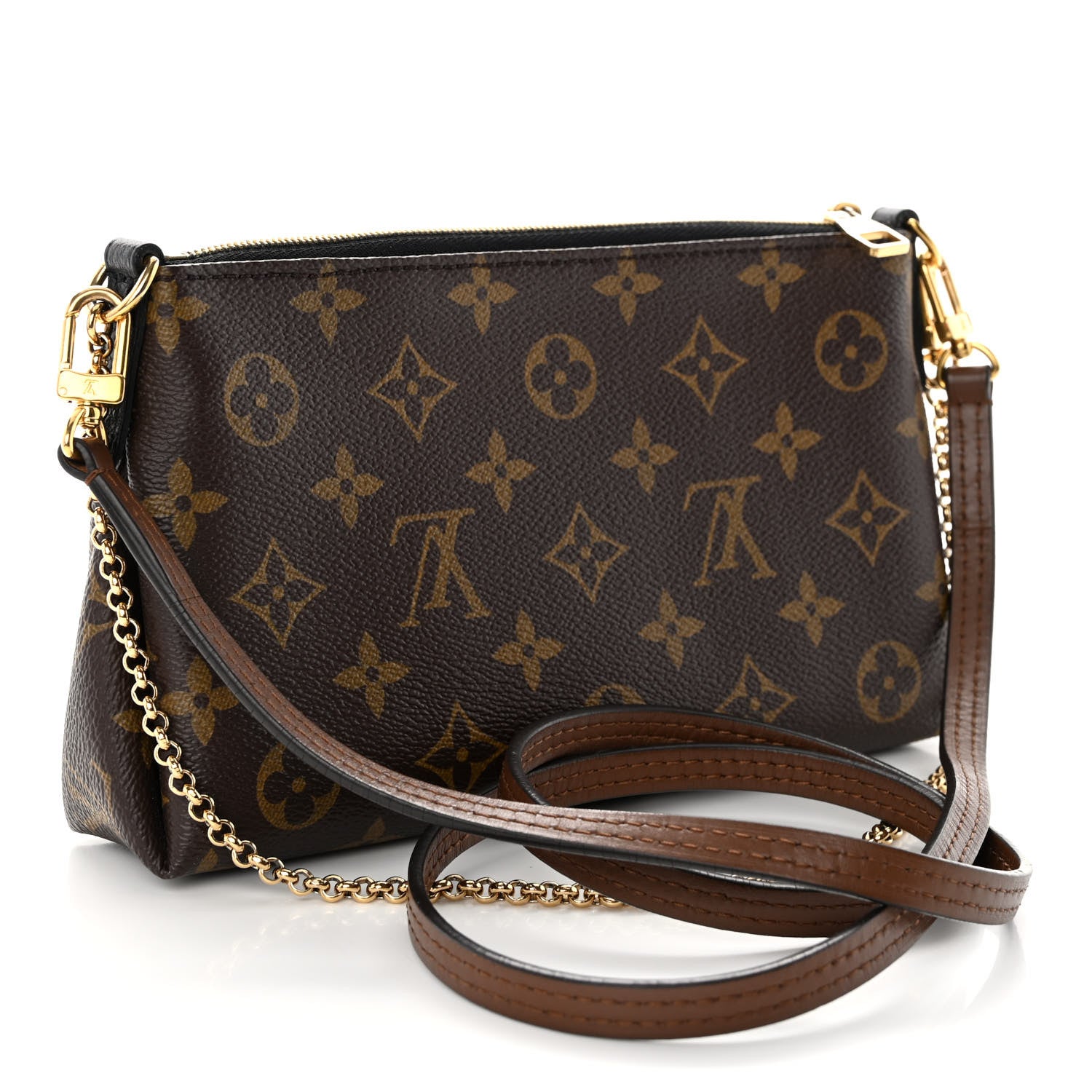 Louis Vuitton Monogram Pallas Clutch Black 3 of 9