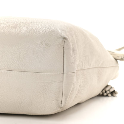 Dolce & Gabbana Calfskin Chain Tote Off White 6 of 14