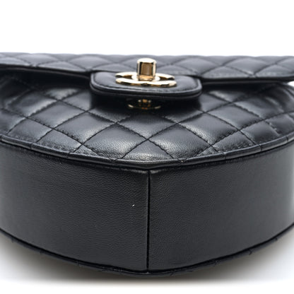 Chanel Lambskin Quilted CC In Love Heart Bag Black 9 of 9