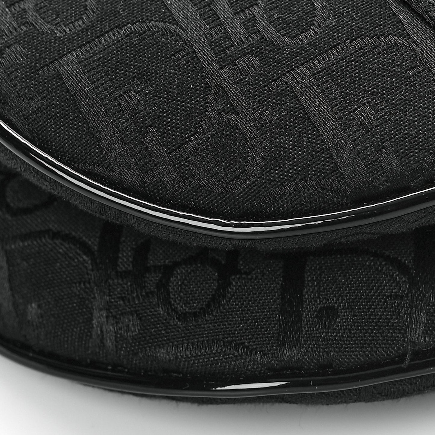 Monogram Saddle Bag Black