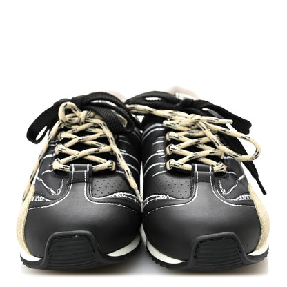 Christian Dior Calfskin Nylon Womens D-Sketch Sneakers 39 Black 2 of 9