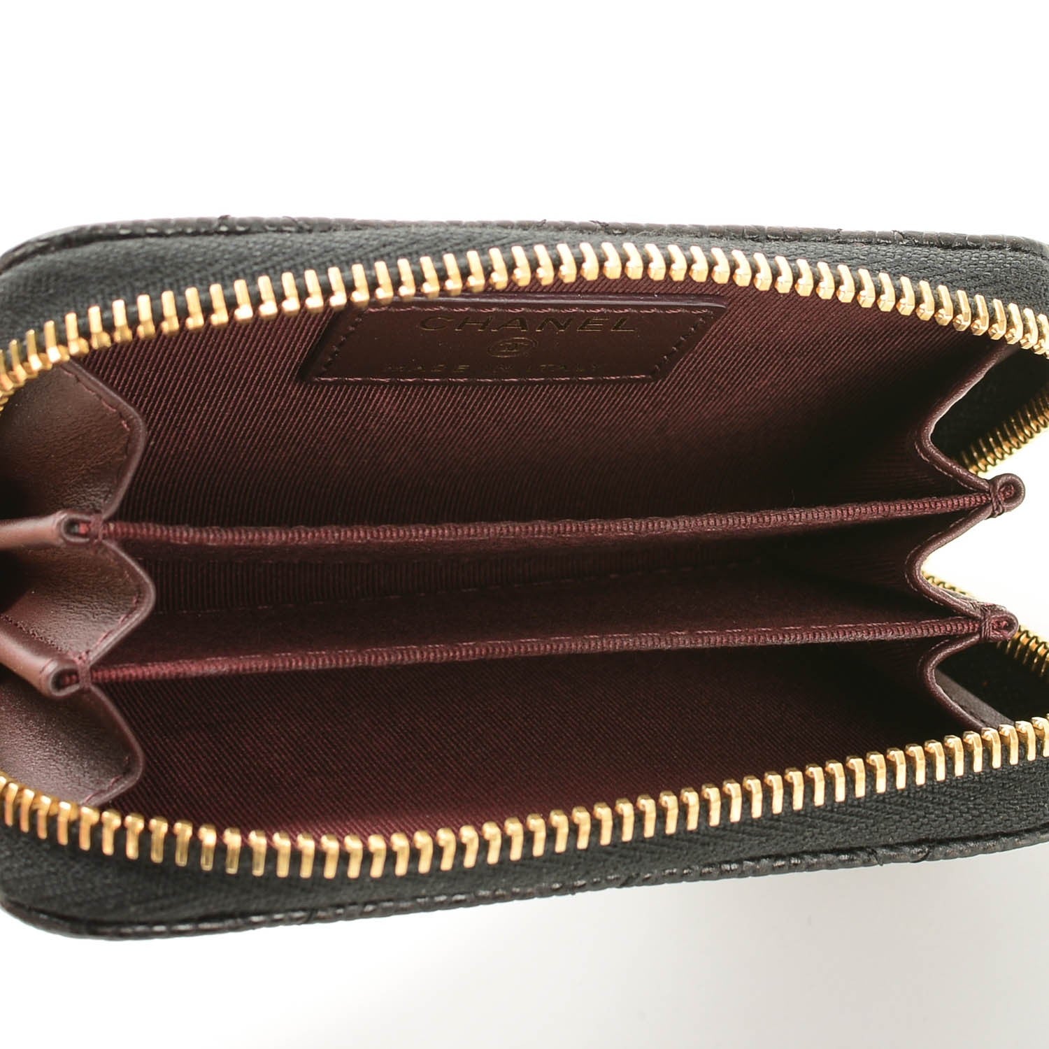 Chanel Caviar Quilted Zip Coin Purse Black 5 of 7