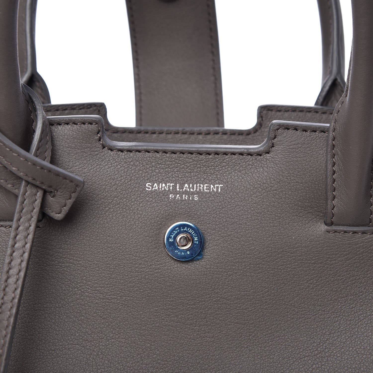 Hermes Smooth Calfskin Crocodile Embossed Baby Monogram Downtown Cabas Earth 9 of 9