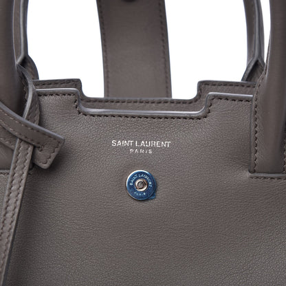 Hermes Smooth Calfskin Crocodile Embossed Baby Monogram Downtown Cabas Earth 9 of 9